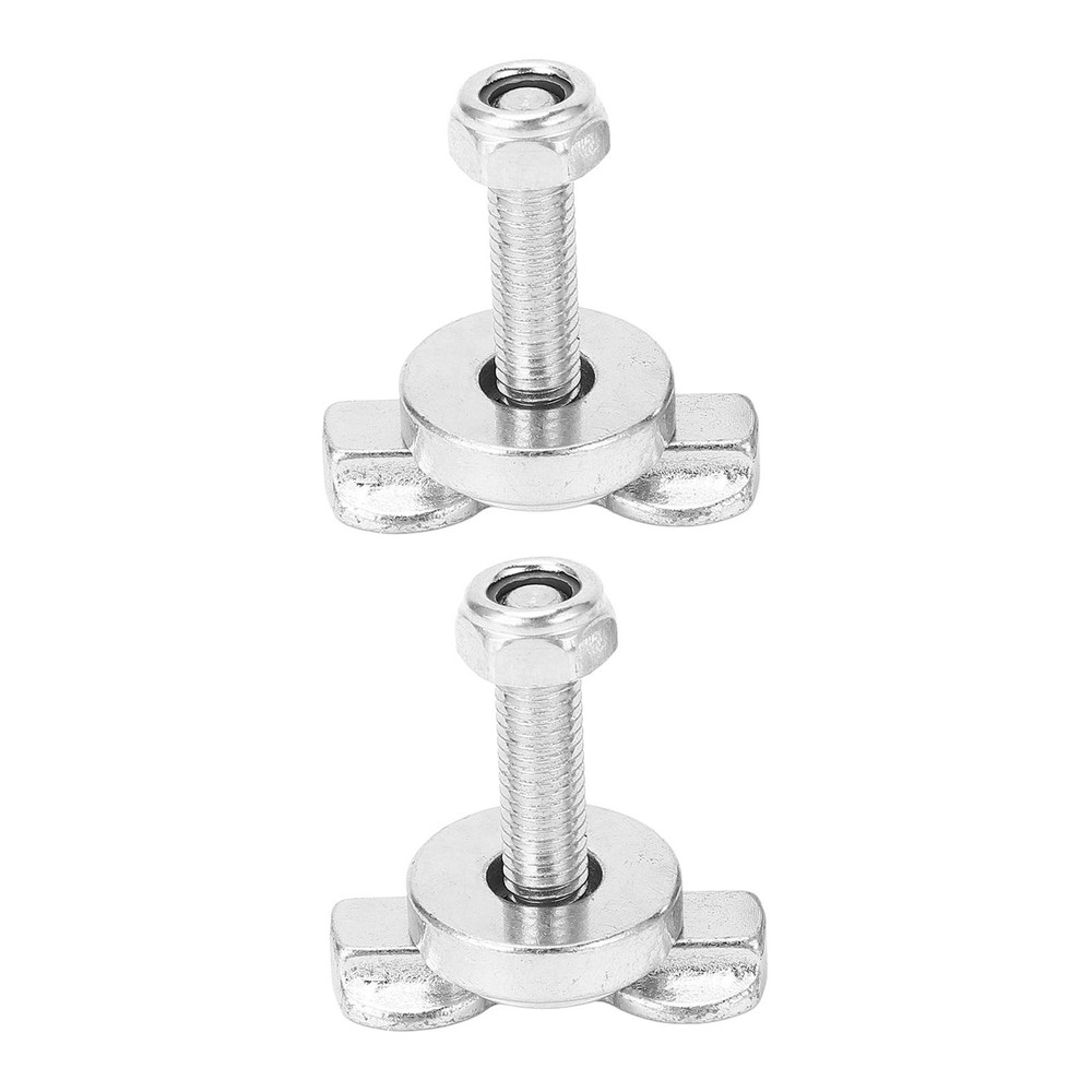 1 Pair L Track Double Lug Threaded Stud Nut Fitting Tie Down Carbon Steel For