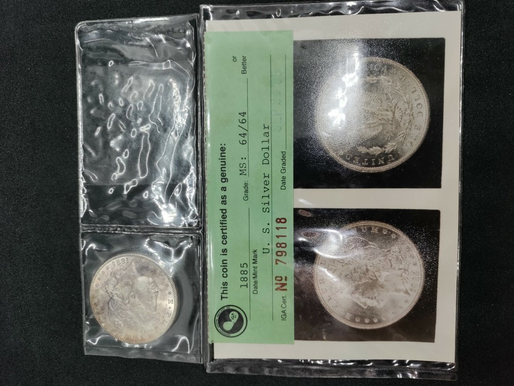 Unc Uncirculated 1885 Morgan Silver Dollar - $1 Mint State MS+ BU