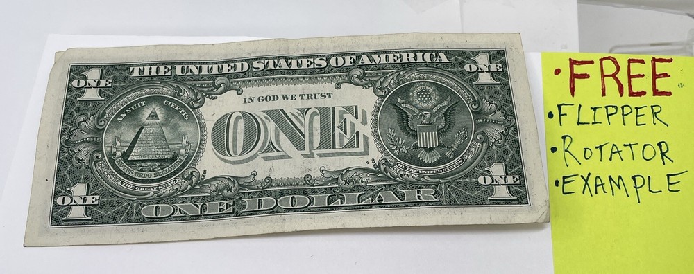 2013 B Duplicate Print Error $1 B 04519735 * D/C Fancy Serial Numbers Star Note