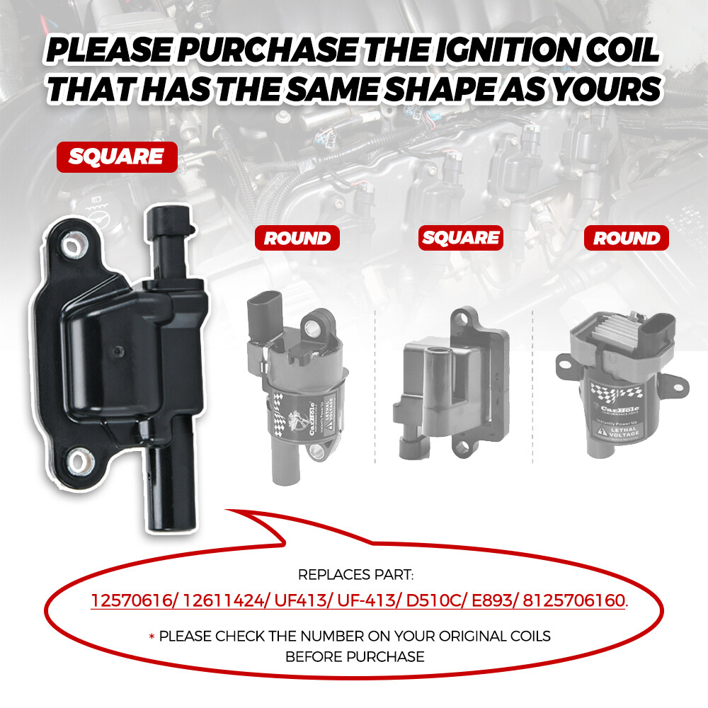 Spark Plugs And Wire And Coil Packs Ignition Coil Set For GM 4.8 5.3 6.0 6.2 7.0