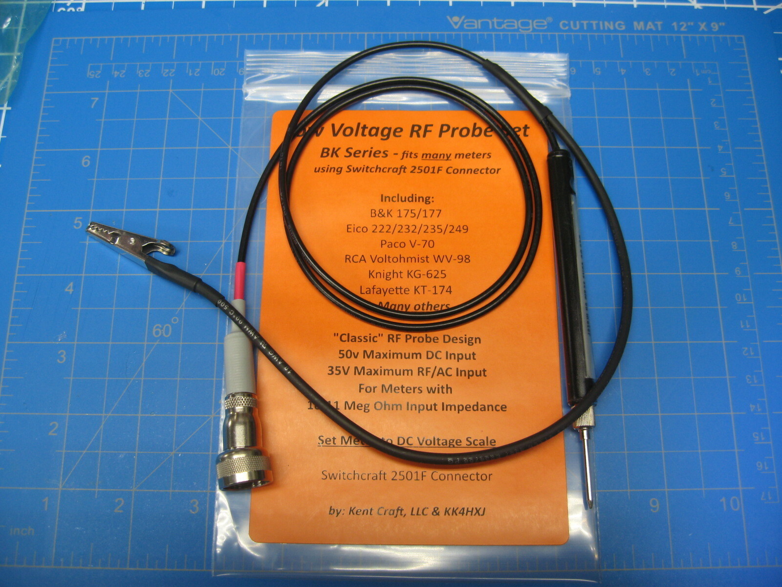VTVM RF Probe - Low Voltage - B&K/Eico/Knight/RCA/Paco Meters & More
