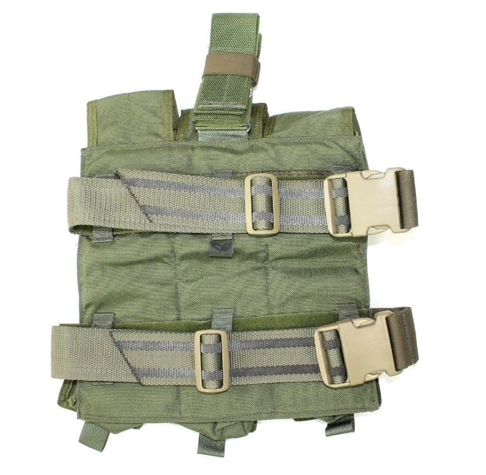 OLD GEN EAGLE INDUSTRIES TAN BUCKLE DROP-LEG PANEL 6 GRENADE POUCHES SEALs CAG