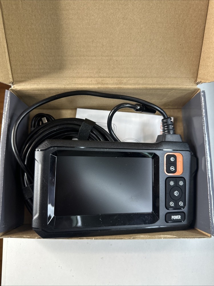 Endoscope Camera with Light, Inspection Borescope Camera with 4.3" IPS Screen...