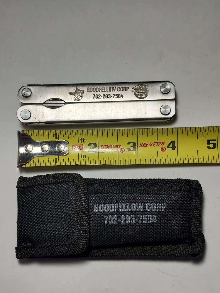 Multi Tool + Nylon Pouch advertising Goodfellow Corp - Pliers, Blade