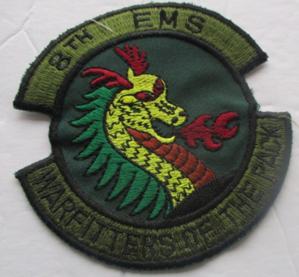 U.S.A.F. 8th EMS FIGHTER WING "WOLF PACK" 8th AUGUST 1948 PATCH