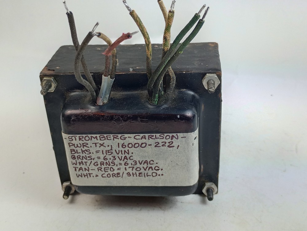 1 Stromberg Carlson 16000-222 Power Transformer -Tests Good