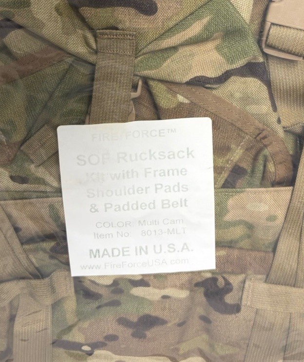 FireForce SOF Rucksack Complete Kit 8013-MLT Enhanced Like LBT 2657 Alice Pack