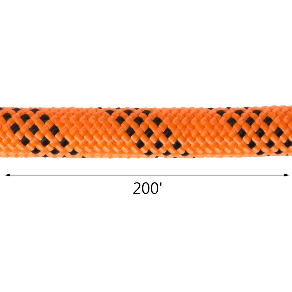 7/16"Double Braid Polyester Rope 200'Nylon Pulling Rope 8400lb Breaking Strength
