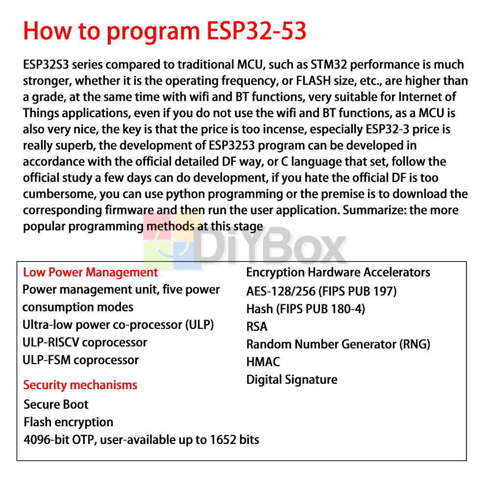 ESP32-S3-WROOM-1-N8R2 N16R8 Module ESP32-S3 UNO Development Board For DevKitC-1
