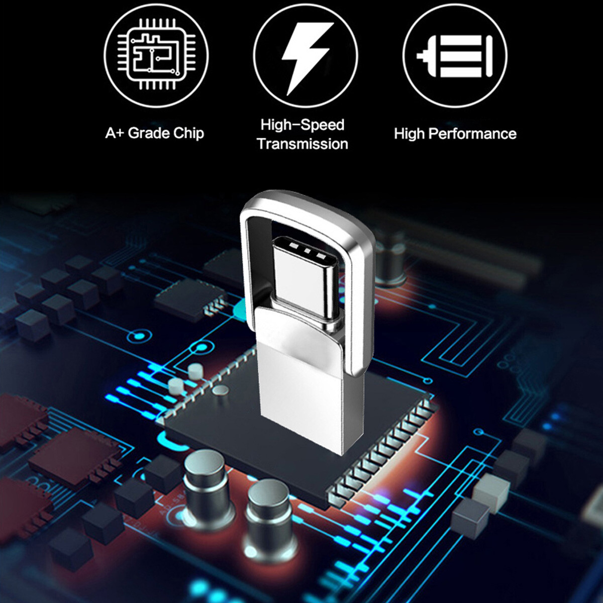 1/2TB Type C/USB-A USB 3.0 Flash Drive Thumb Drive Memory Stick for PC Lapto LOT