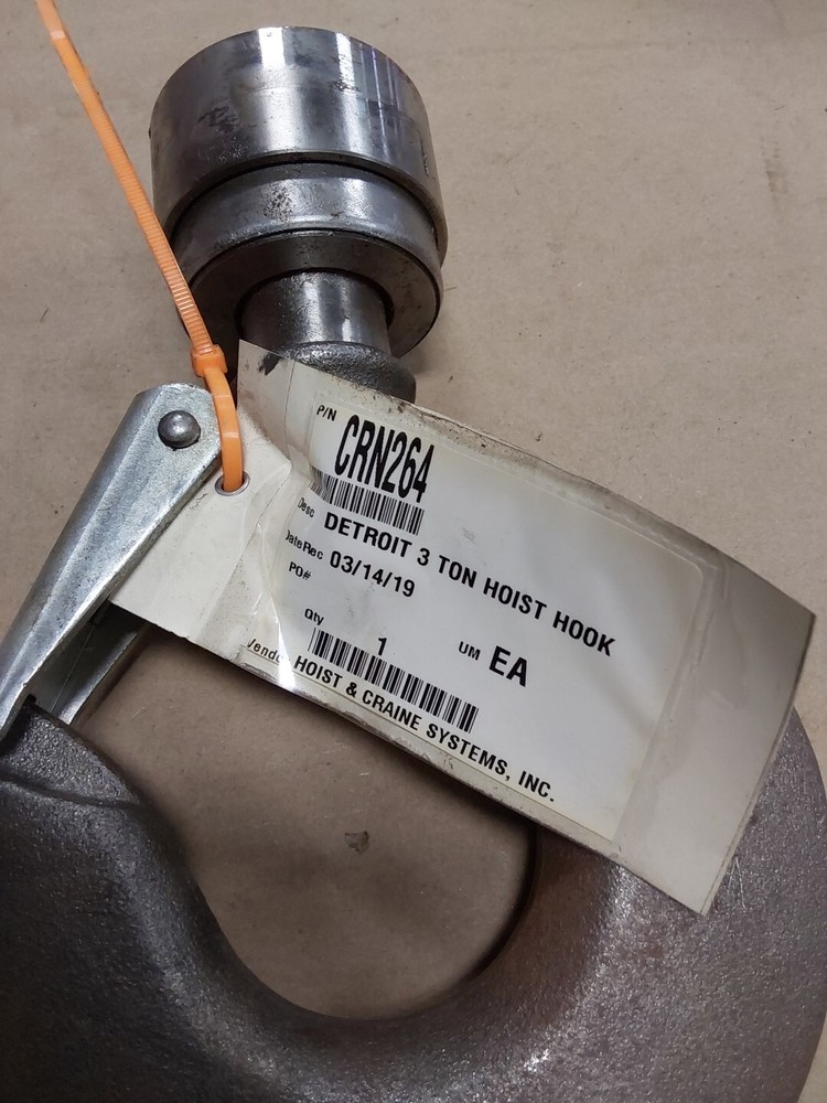 Detroit 3 Ton Hoist Hook