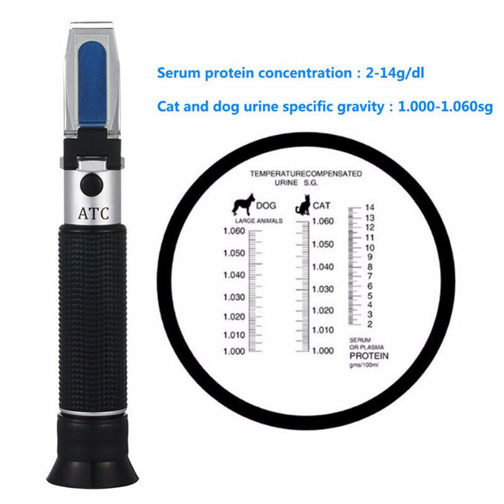 Cat Dog Urine Specific Gravity Serum Protein Tester Refractometer Tools