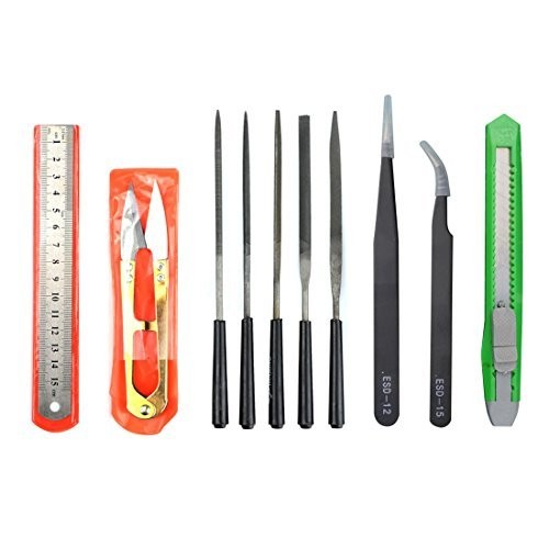 BXQINLENX Professional 25 PCS Model Tools Kit Modeler 25 Piece Set, Assorted