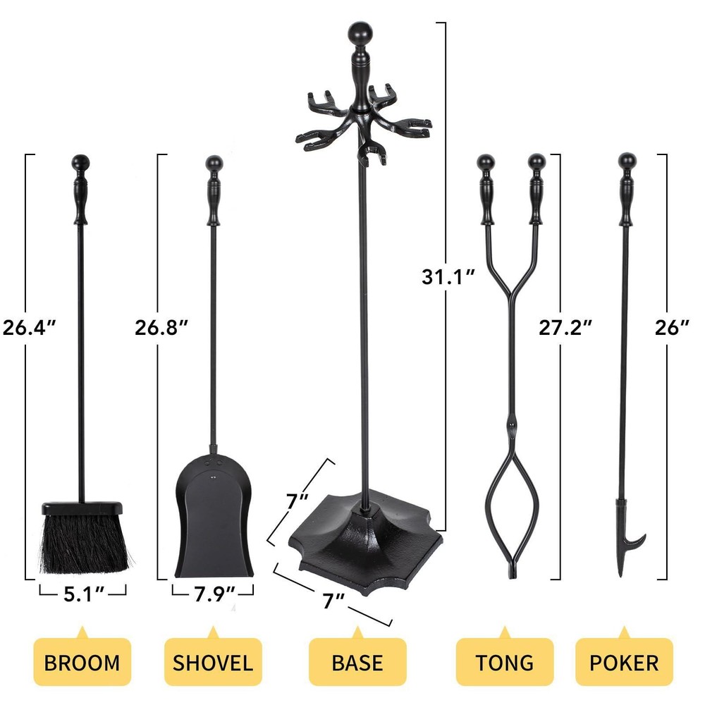 Fireplace Tools Set Fireside Accessories Fire Tool Set