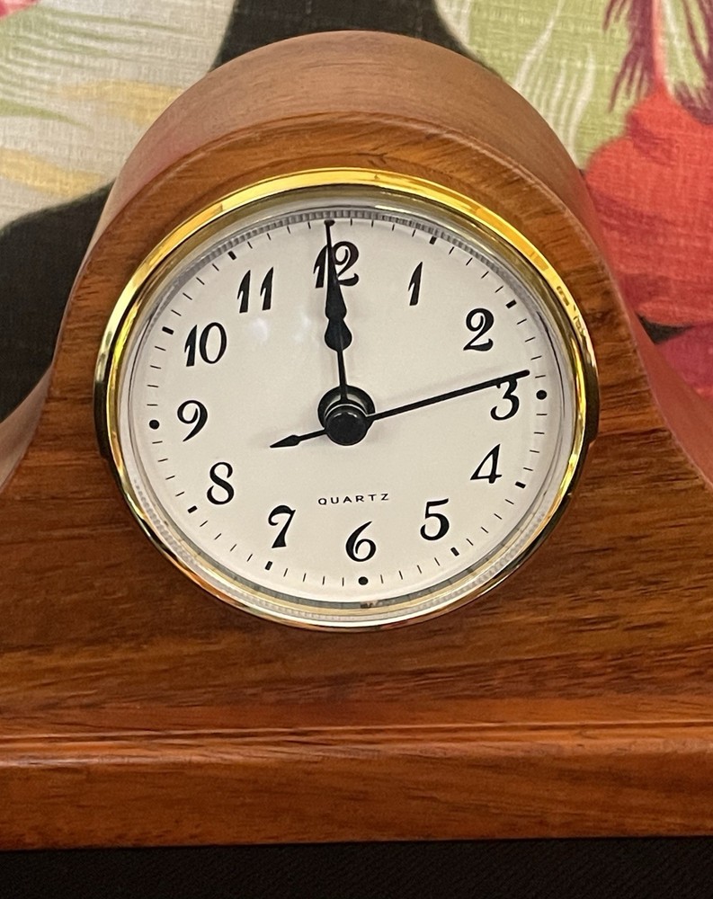 Martin & MacArthur Hawaii Koa Wood Mantle Clock
