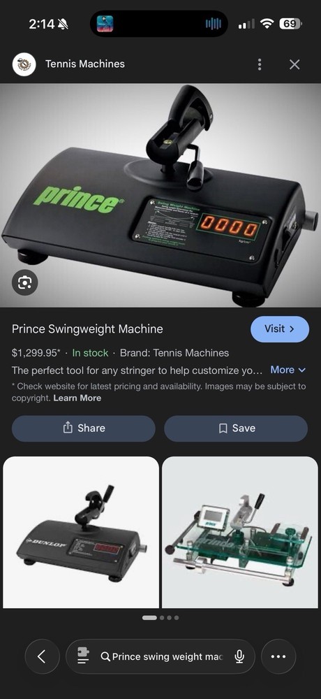 Prince Swing Weight Tennis Machine