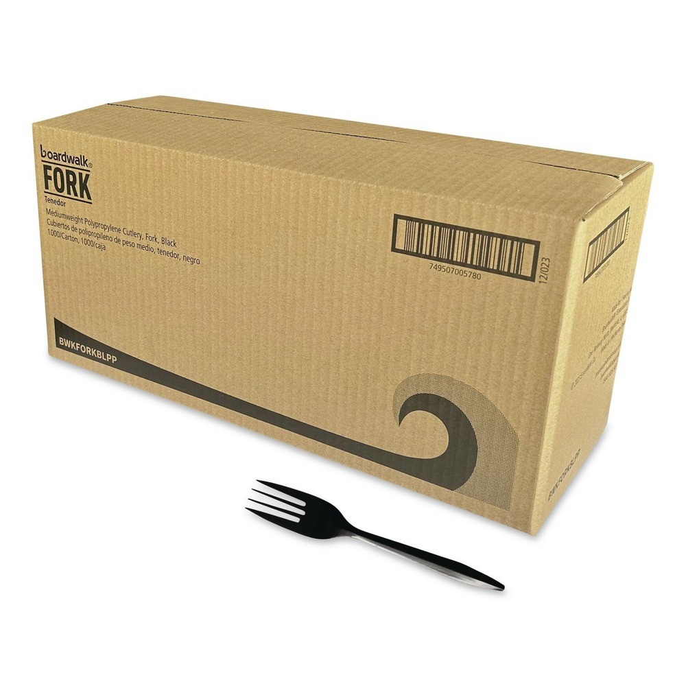 Boardwalk FORKBLPP Polypropylene Plastic Fork Cutlery (1000/CT) New