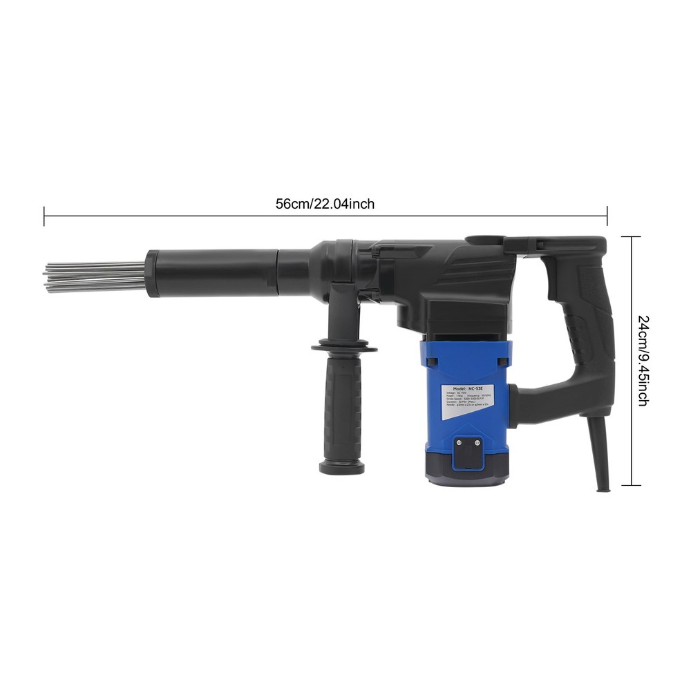 Electric Needle Scaler Rust Scale Slag Corrosion Rust Removal Tool Pistol Grip