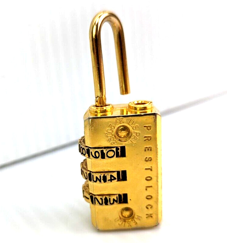 PrestoLock Travel Combination Lock Luggage Security 2" Backpack 2 pack