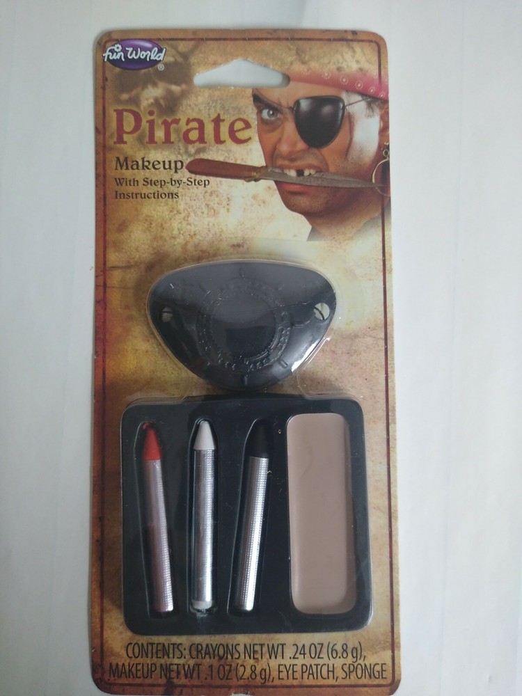 Costume/Halloween Pirate Makeup Crayon Eye Patch Fun World