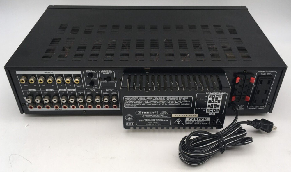 Fisher CAV-785 amplifier (no remote)