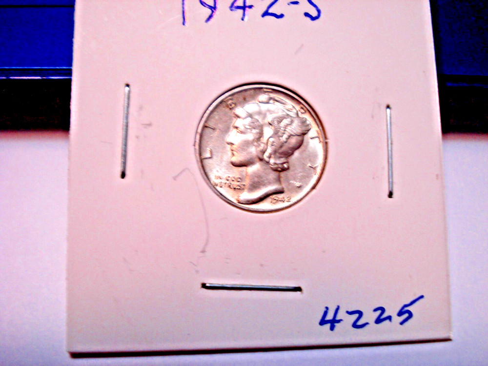 1942 S full split bands Mercury Dime,,,I combine shipping