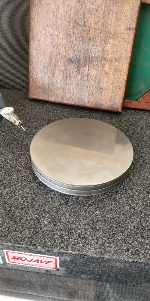 8" Pratt & Whitney Special Lapping Tool Plate MASTER FLAT REFERENCE