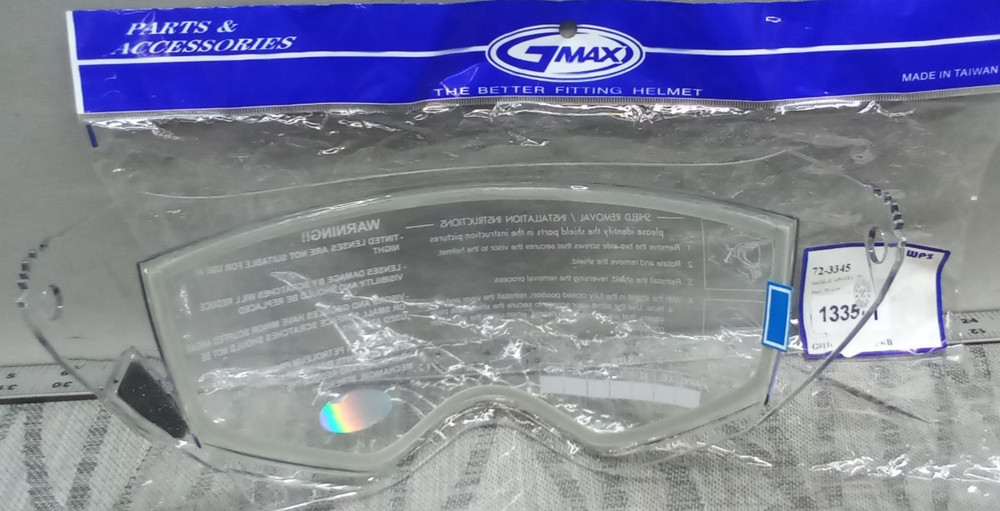 Gmax GM11 Replacement Lens Face Shields P/N 72-3345