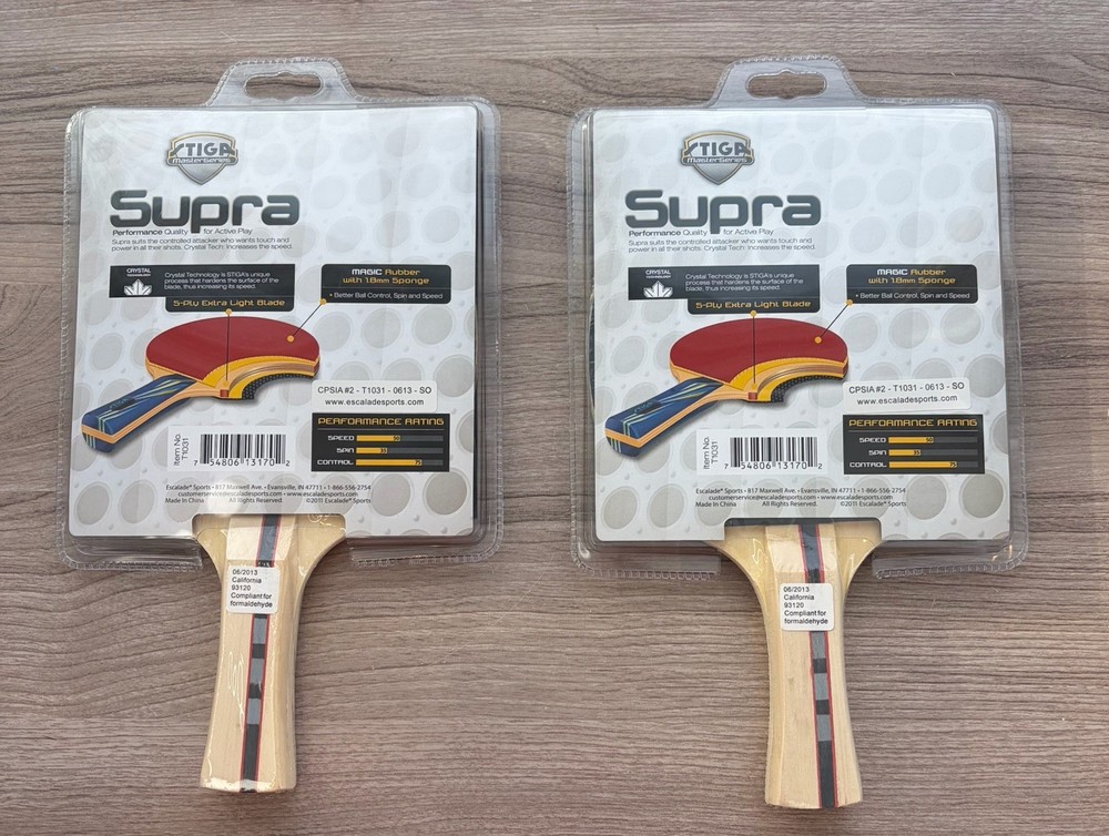 STIGA Master Series Supra Magic Rubber Paddle Racket