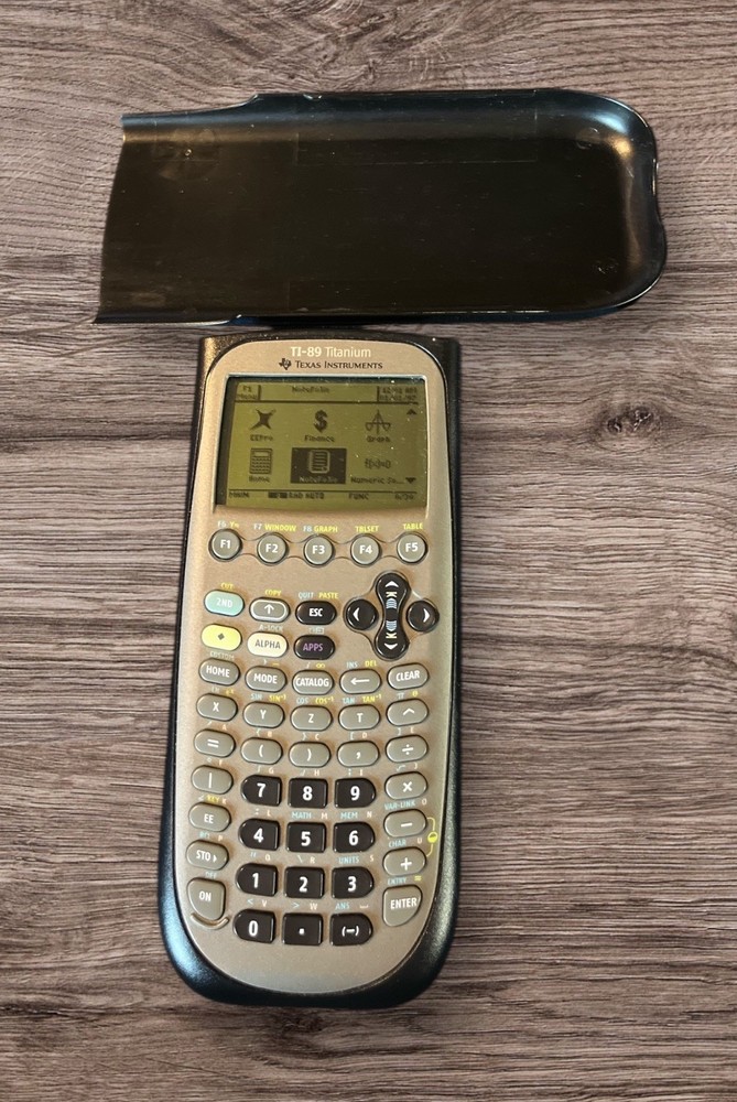 Texas Instruments TI-89 Titanium Graphing Calculator Black Gray Tested Working