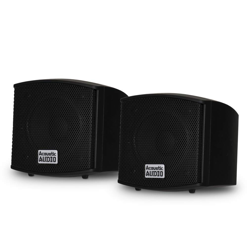 400 Watts Black Mountable Indoor Wired Speakers Full Range Sound Coverage