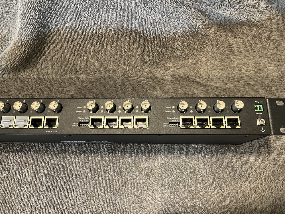 COMNET CLFE16COAX 16 CH Ethernet over Coax Extender with Pass-Through PoE