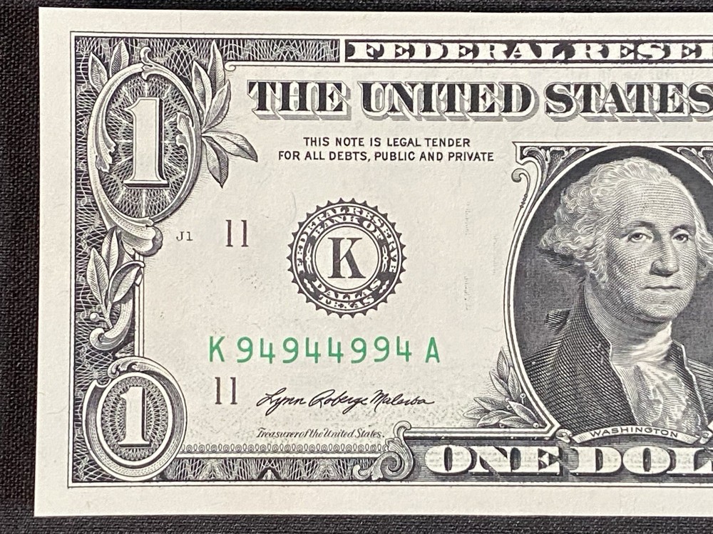 2021 - $1 - Binary Ink Transfer K94944994 - UNC
