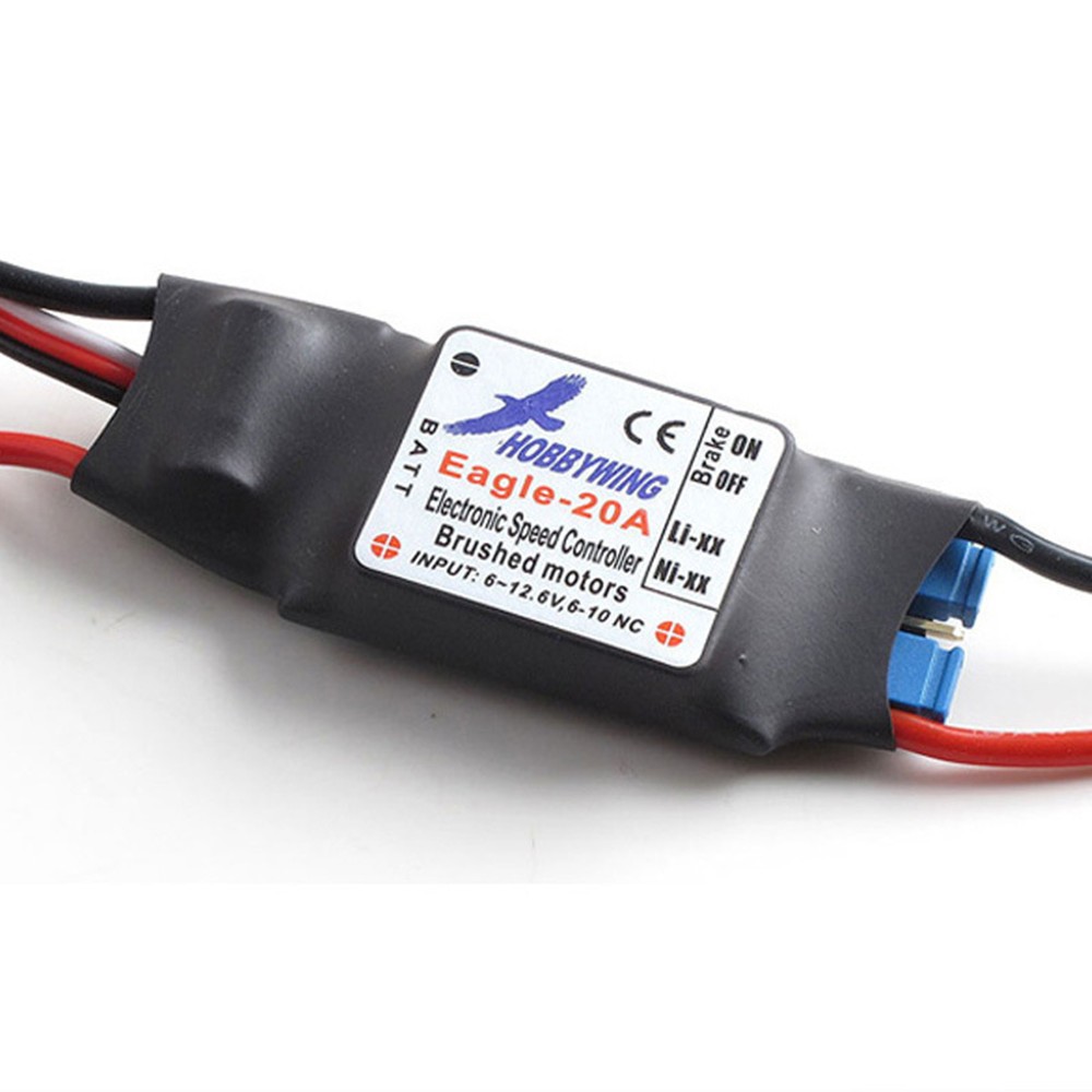 RC Airplane Plane Brushed Motor ESC for Hobbywing Eagle 20A Speed Controller B