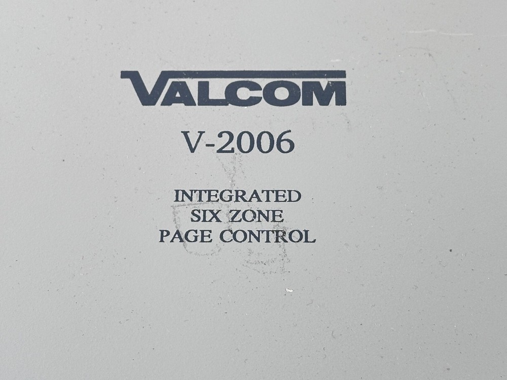 Valcom V-2006 Intergrated Six Zone Page Control