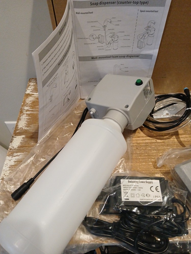 NEW Automatic Soap Dispenser Countertop Type Model AS172CP Read