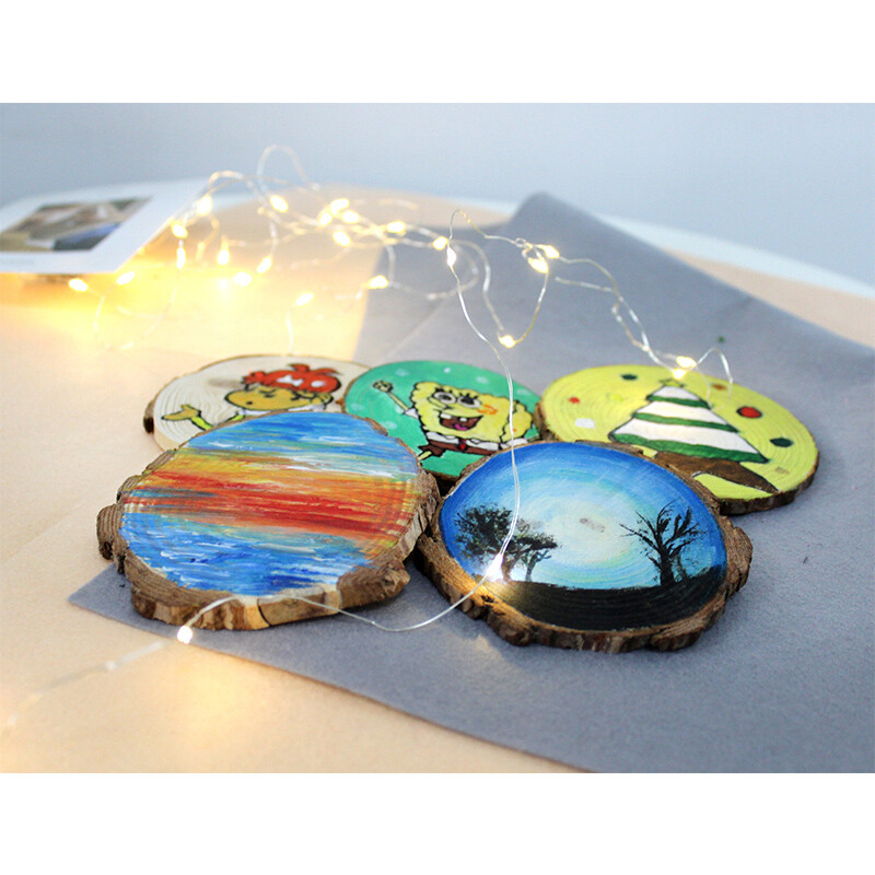 Wooden Slices Wood Log Discs Round Rustic Wedding Crafts Coasters 4CM To 15CM