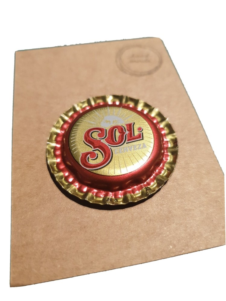 BOTTLE CAP FRIDGE MAGNET SOL
