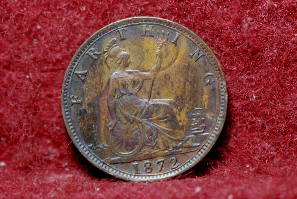 Great Britain, 1872 Farthing, KM747.2, Extremely Fine, 2-15