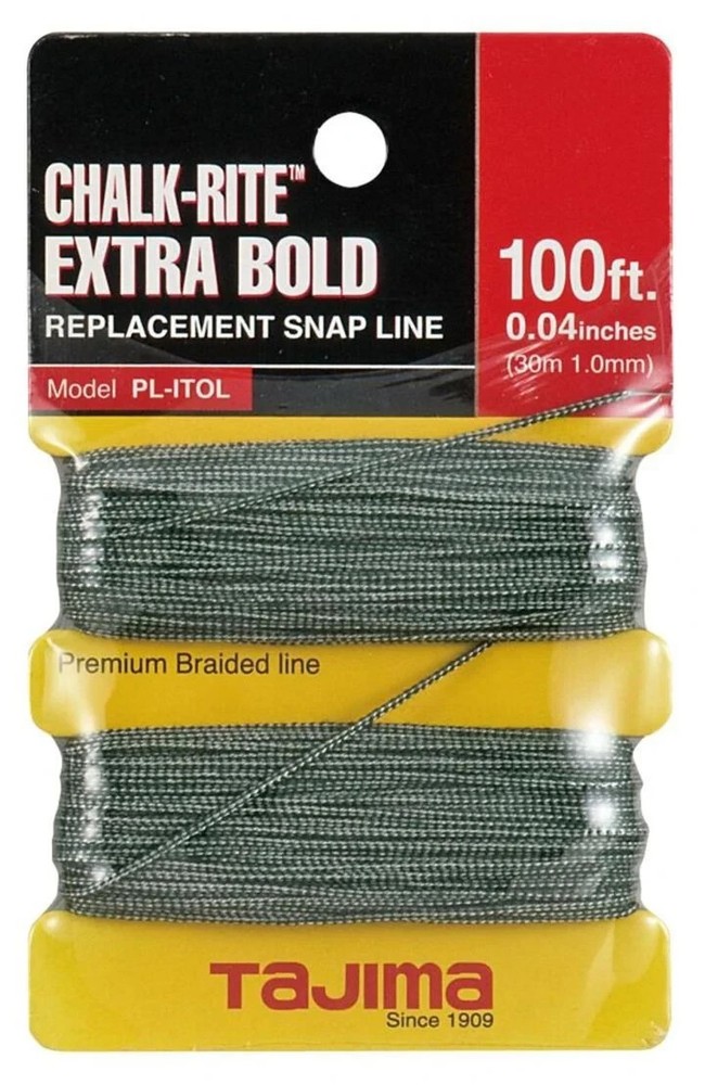 Tajima CHALK-RITE Premium Grade Extra Bold Nylon Replacement Line 1 mm Thick 100