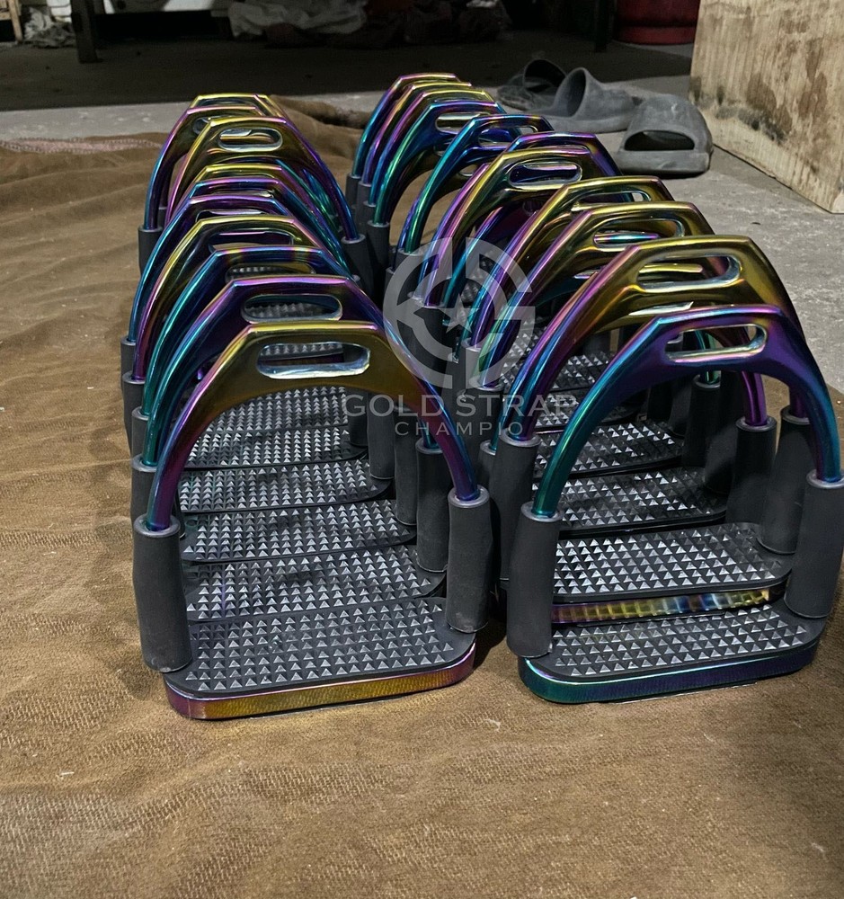 Rainbow Titanium Horse Riding Stirrups