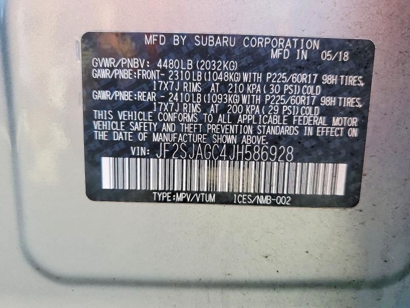 Camera/Projector Camera Windshield Mounted Eye Sight Fits 17-18 FORESTER 3206157
