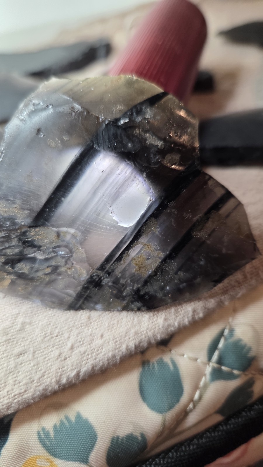 Obsidian Slabs For Knapping Tumbling Unknown Area And Kind 1 LB Free Shipping!