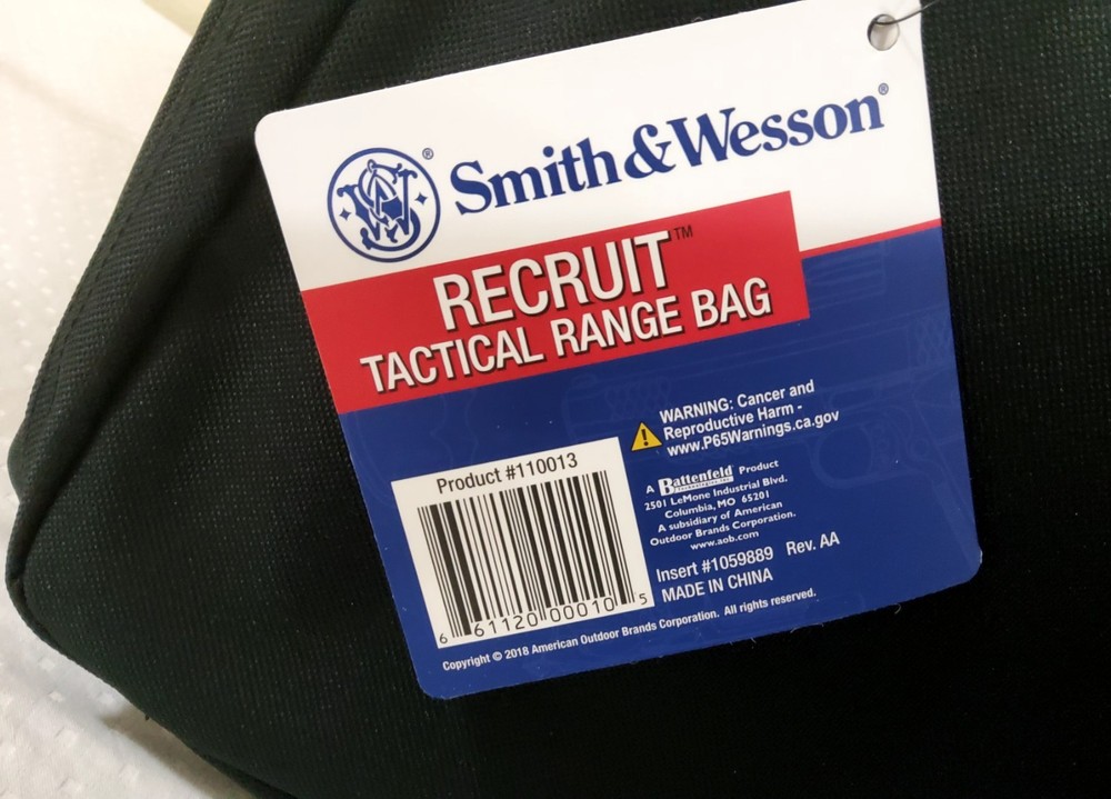 Smith & Wesson Black Recruit Tactical Range Bag
