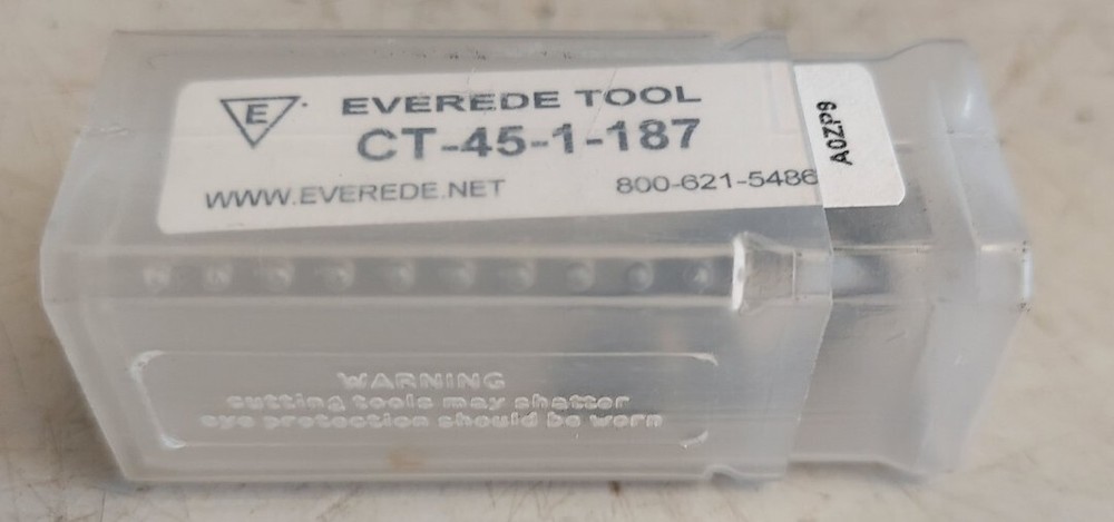 Everede Tool CT-45-1-187 Carbide Threaded Shank Countersink