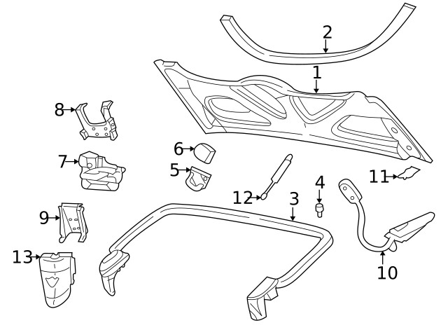 Genuine GM Latch Bracket 10300344