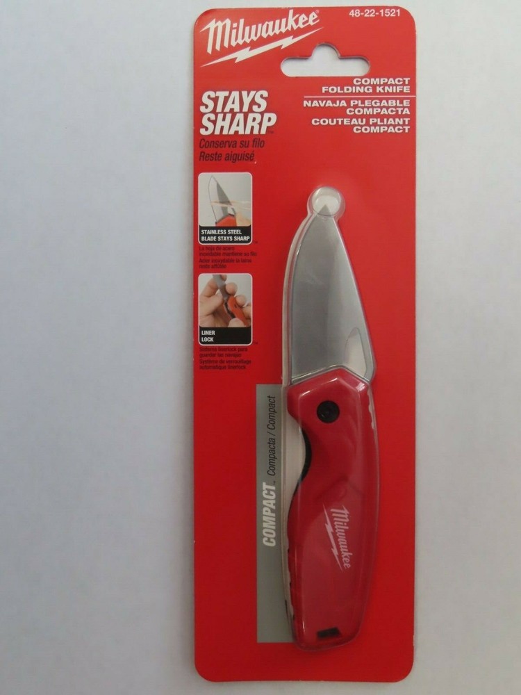 Milwaukee Compact folding knife #48-22-1521. NEW