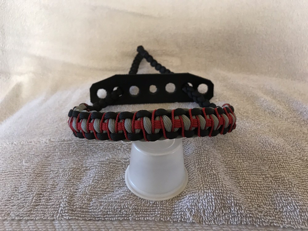 Black, Gray And Red Bow Wrist Sling