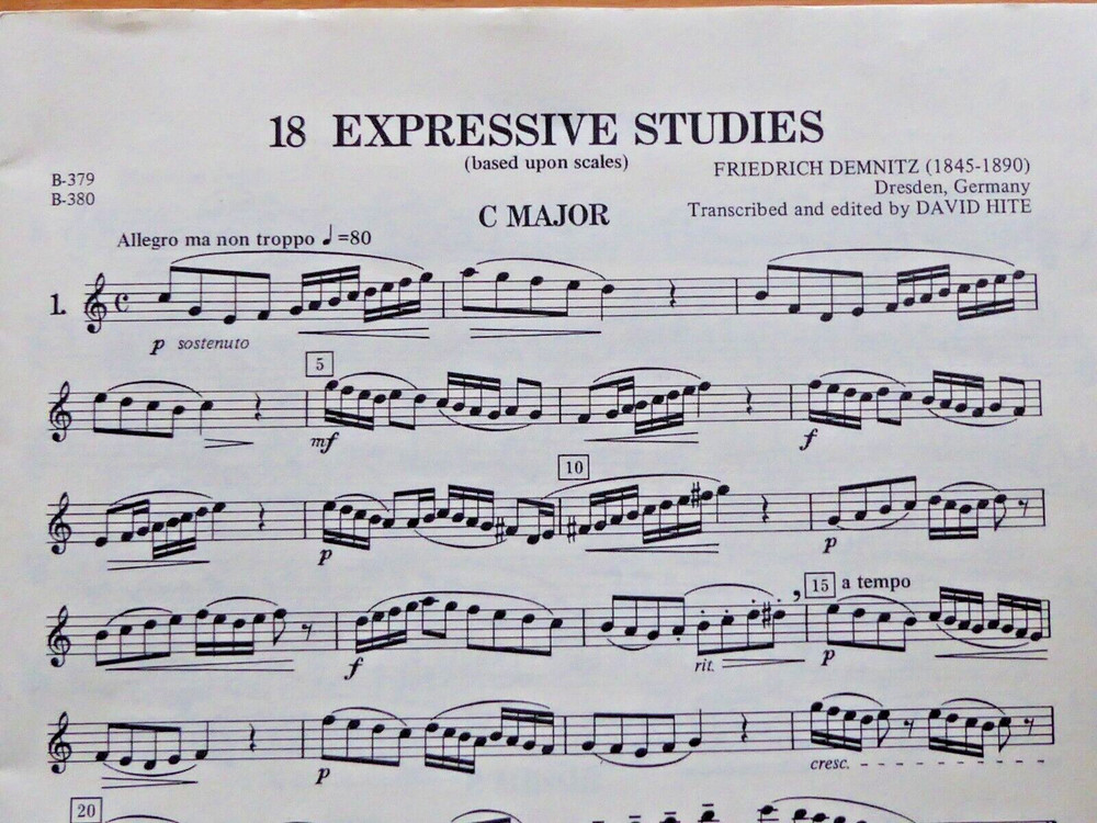 David Hite Melodious & Progressive Studies Book 1 OBOE Instruction Hal Leonard