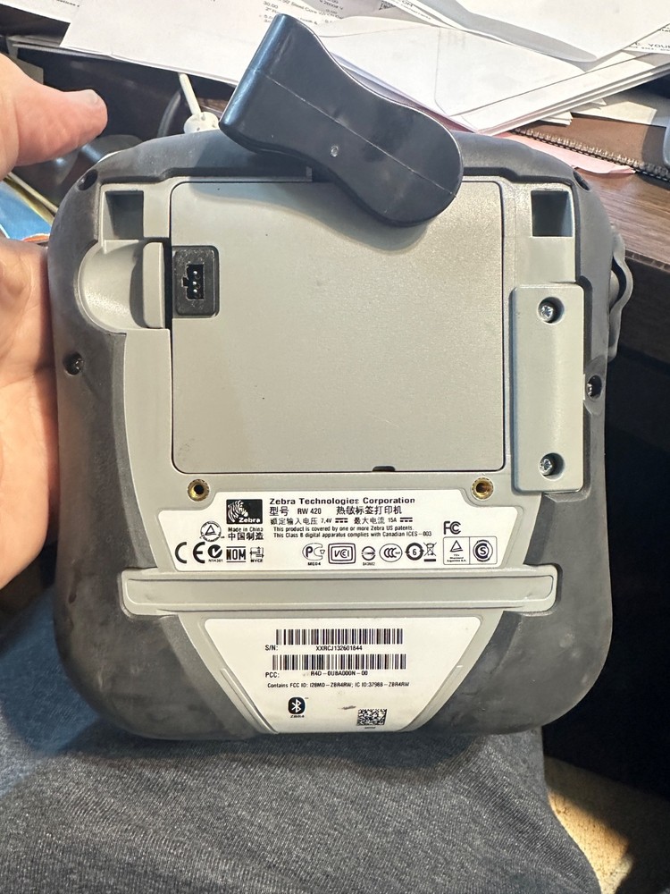 Zebra RW420 Wireless Mobile Printer
